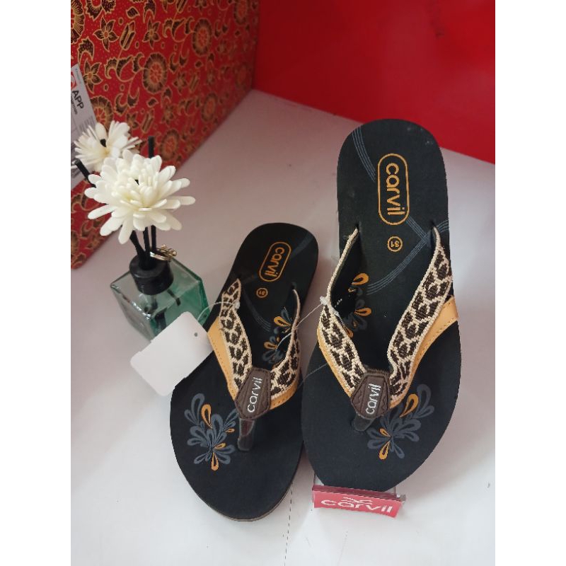 NUMA-TW beige/brown sandal carvil sandal anak sandal spons