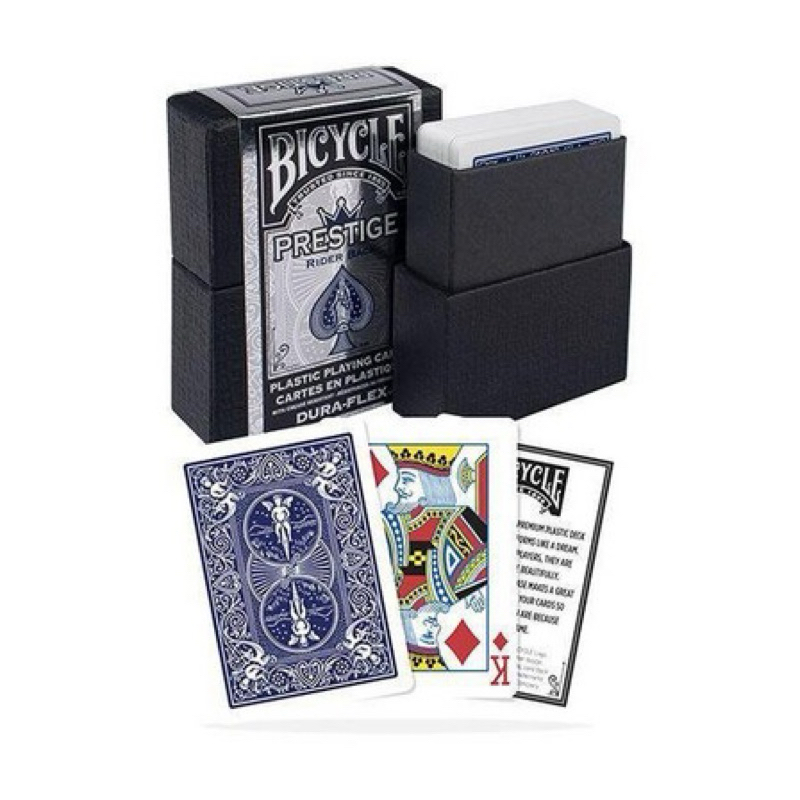 (WATERPROOF)KARTU REMI BICYCLE PRESTIGE BLUE Playing Card (KARTU PREMIUM PLASTIC)