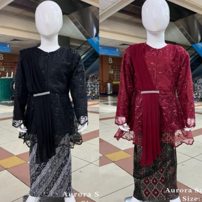Baju Kebaya Anak Selendang Tille / Set Kebaya Modern Baju Kondangan Anak Perempuan Atasan Kebaya SD 