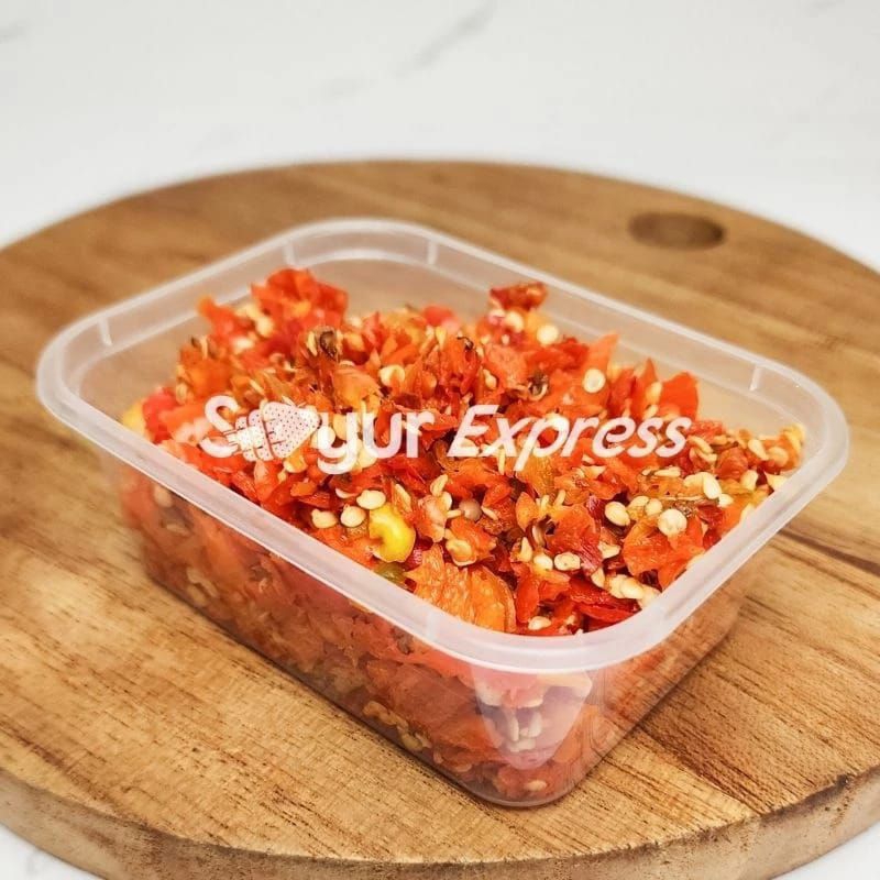 

KIRIM INSTAN Cabe Rawit Merah Giling Kasar Fresh