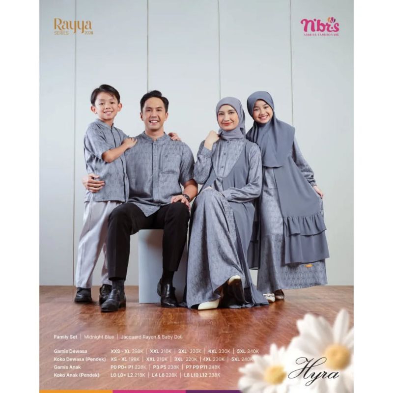 PROMO Sarimbit Nibras Hyra Midnight blue Series / Sarimbit Nibras terbaru