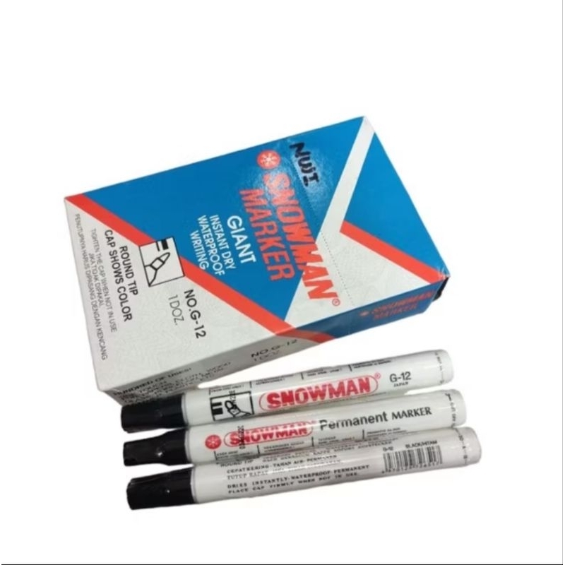 

[1 LUSIN ] SPIDOL SNOWMAN PERMANEN HITAM | SPIDOL SNOWMAN HITAM