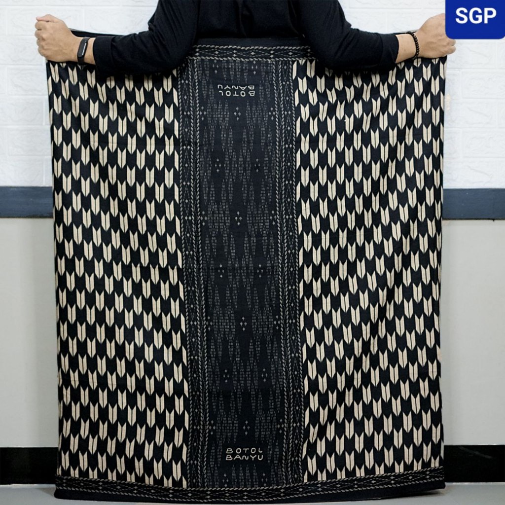 Sarung Goyor Botol Terbaru ATBM Pria Jumbo Bahan Rayon Super Premium Terbaru Warna Hitam Coksu