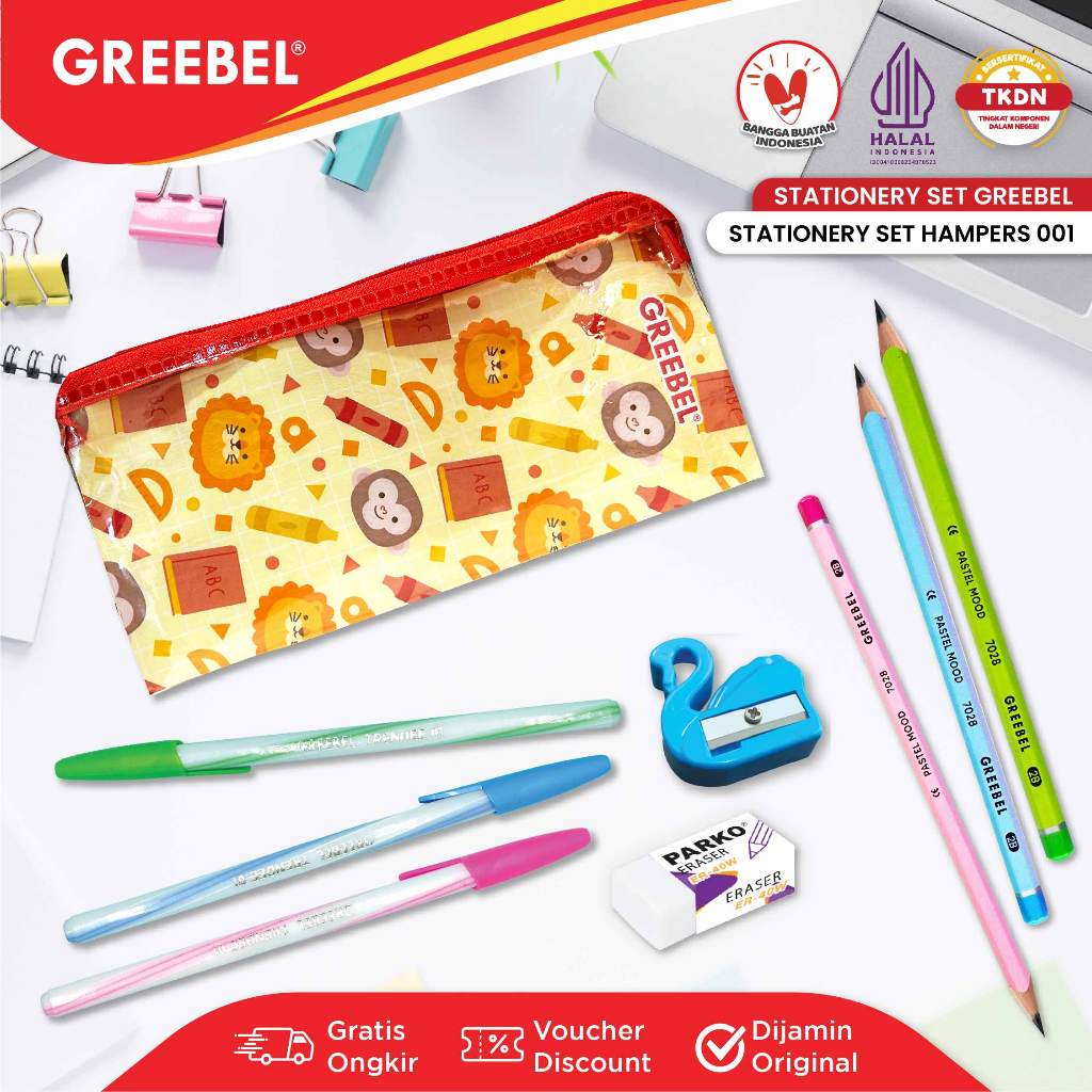 

GREEBEL Bingkisan Hampers Ulang Tahun Anak / Stationery Set Hampers 001 / Hadiah Lomba