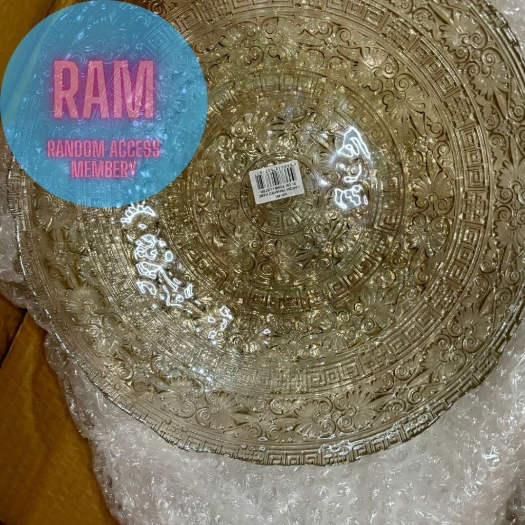 Pero Piring Kue Kaca Kristal 3 Tiers | Cake Stand Display Dessert | Piring Saji Premium