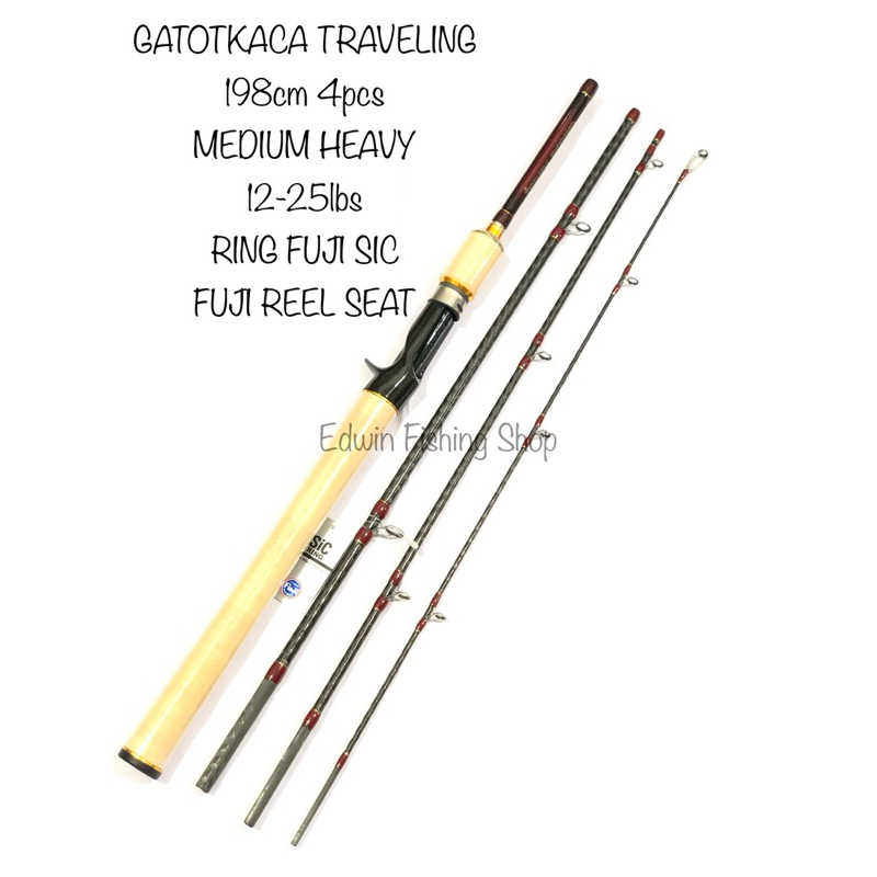 Rod BC Traveling Gatotkaca Traveling 12-25lb Garansi Resmi