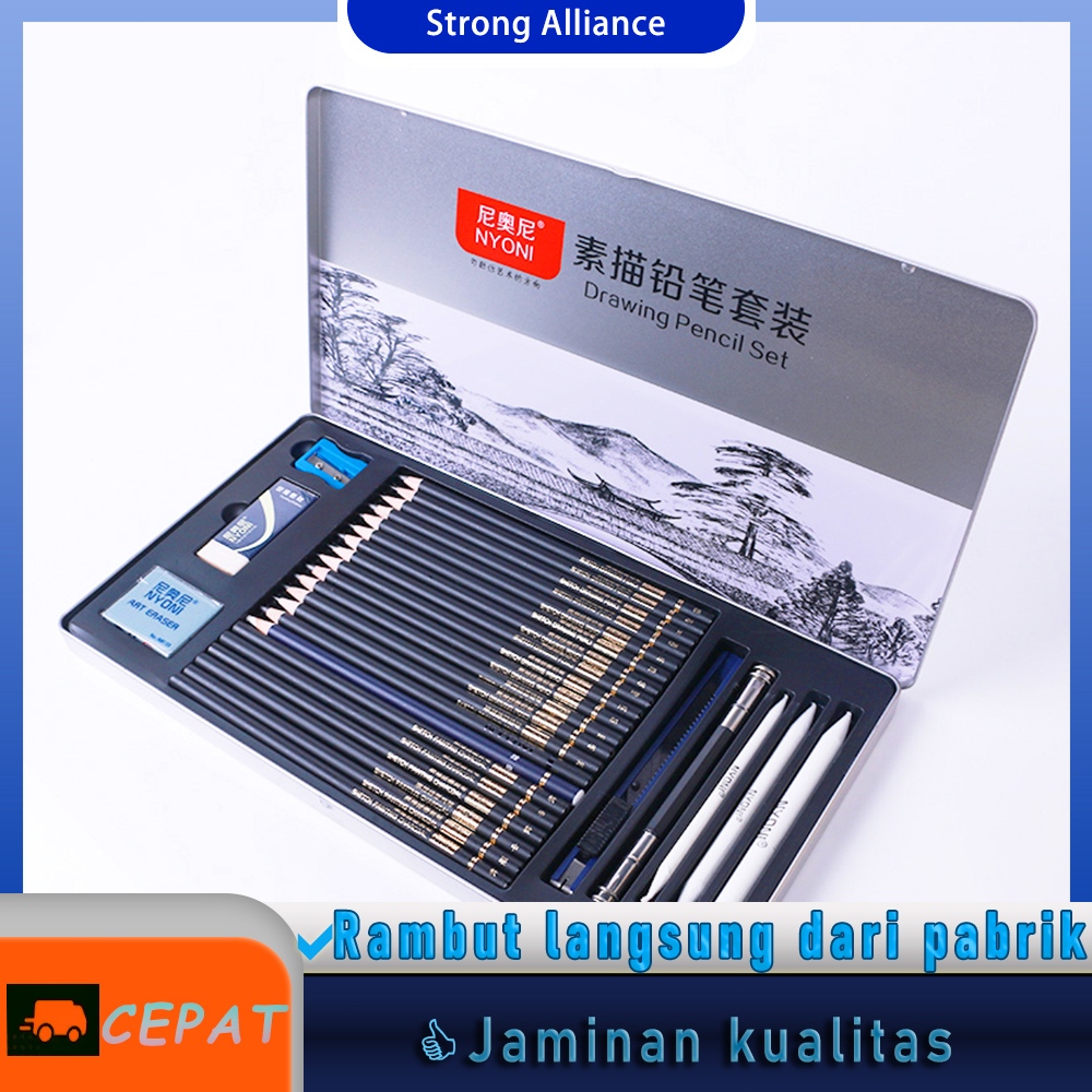 

NYONI Sketch Drawing Pencil Set / Pensil Lukis Sketsa Set Lengkap