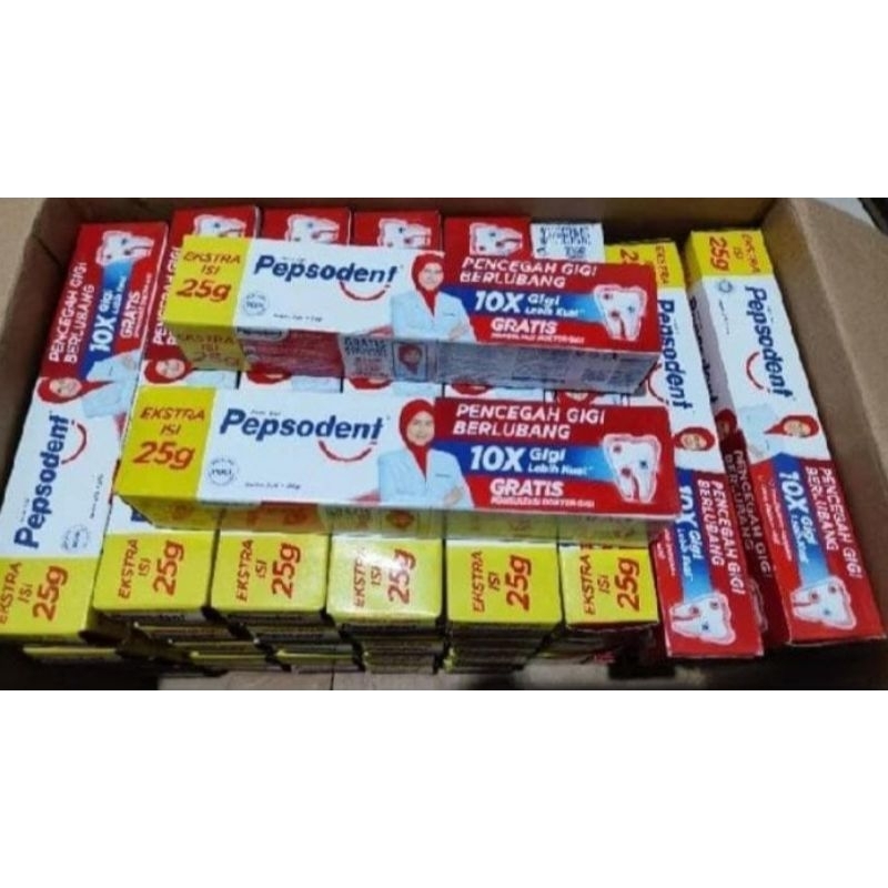 Pepsodent 225 gr jumbo Extra 25 gr dan 75 gr