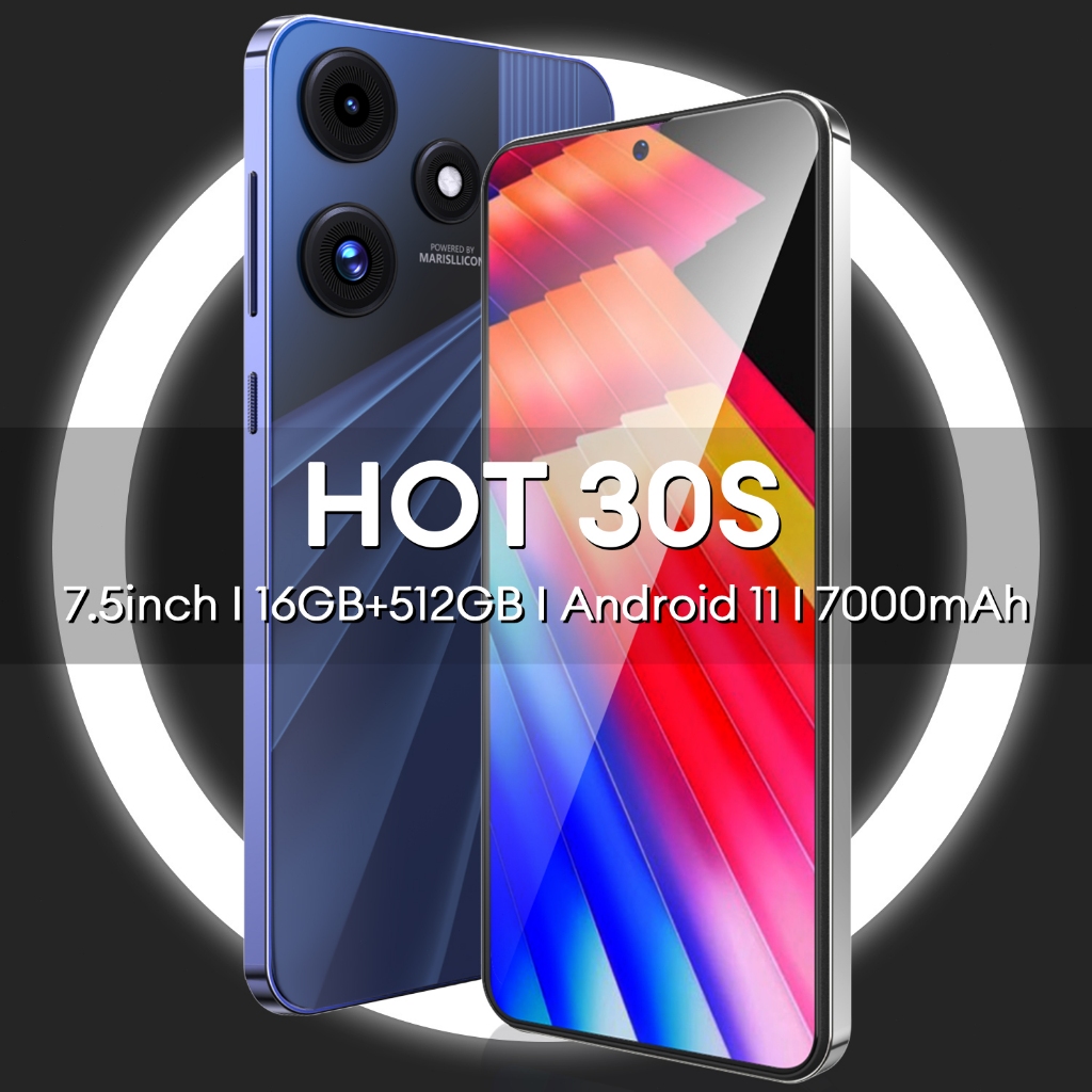 [Garansi GRATIS]INFINIX Hot 30S 4G/5G RAM 16GB+ROM 512GB 7000mAh 7.5 inch Android 11 32MP+68MP Fungs