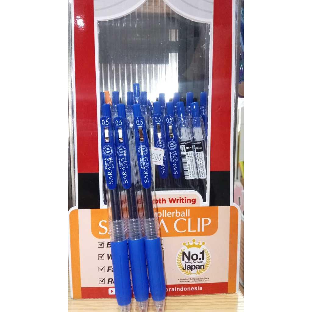 

Pulpen Gel Zebra Sarasa Clip0.5mm Blue
