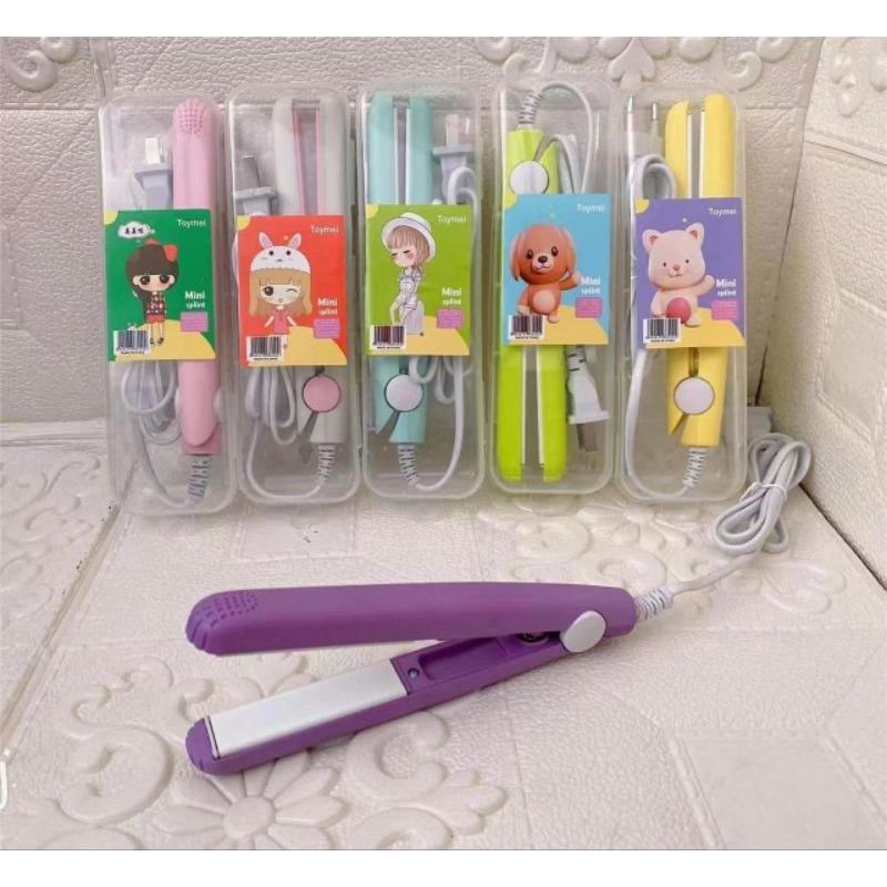 Catokan Mini Alat Catok Rambut Kimier 2 in 1 Karakter Lurus Keriting