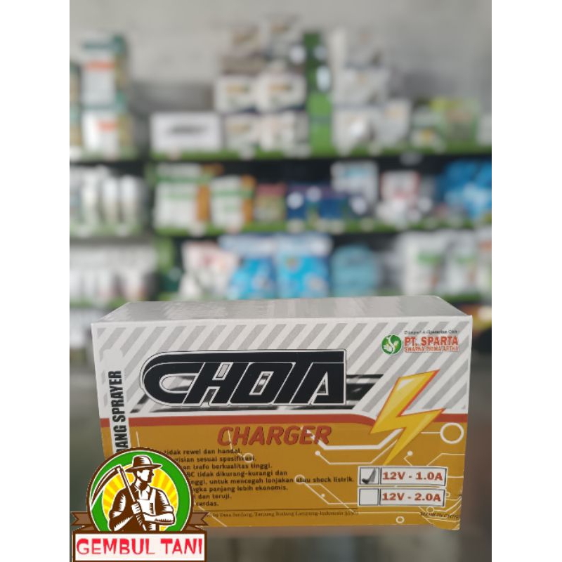 charger chota - suku cadang semprot elektrik. - original paprik.