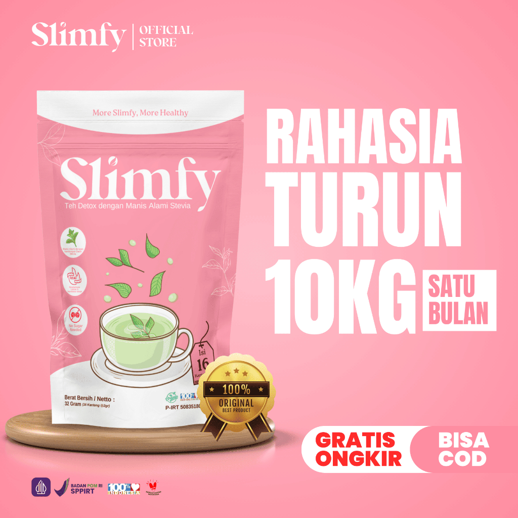 

Promo 2 Gratis 1 Slimfy Teh Herbal Kurus|Solusi Diet Sehat|Turunkan Berat Badan dengan Cepat
