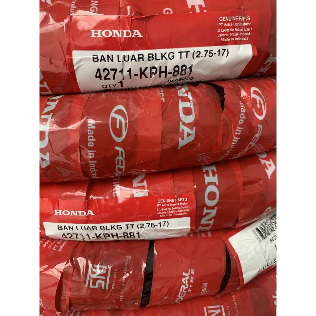 Ban Luar AHM (2.75-17) Non Tubeless