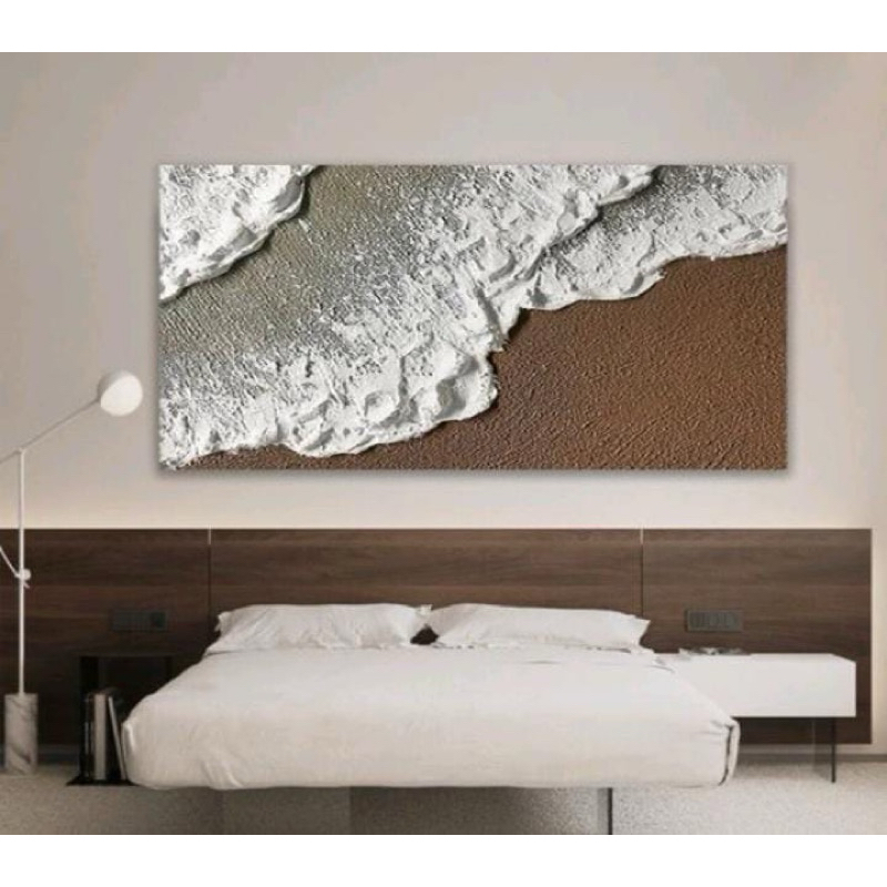 LUKISAN PANTAI KANVAS ASLI