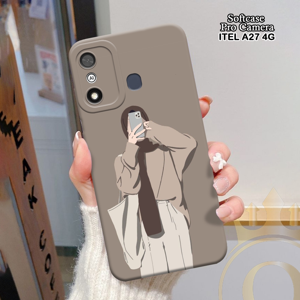 Softcase ITEL A27 4G - ORORA - Casing ITEL A27 4G  - Motif case Hijab - ITEL - Softcase ITEL A27 4G 