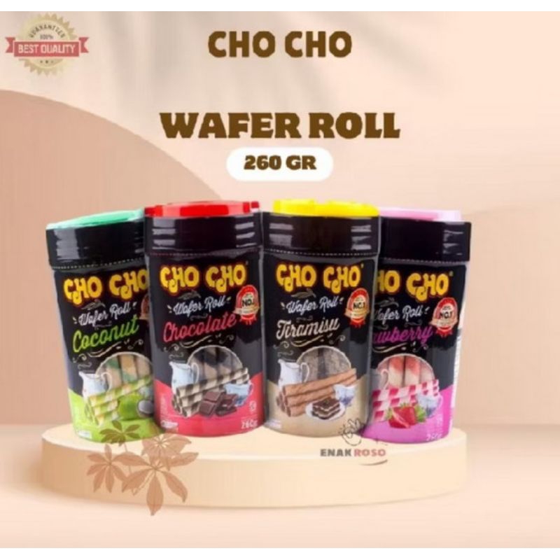 

Choco wafer roll 260 g /astor rasa coklat Strobery choconut, tiramisu