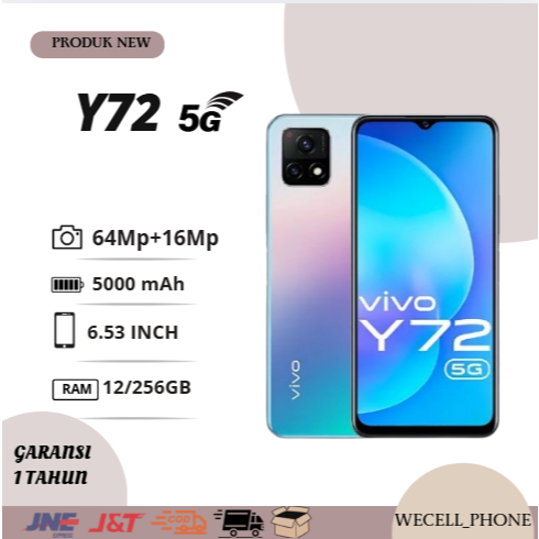 HP VIVO Y72 RAM 12/256GB FULLSET BERGARANSI 12 BULAN