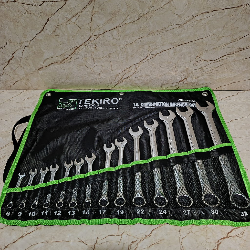TEKIRO Kunci ring pas set 8-32mm / ring pas 14pcs / Kunci pas ring 8-32Mm - Kunci Ring Pas Set