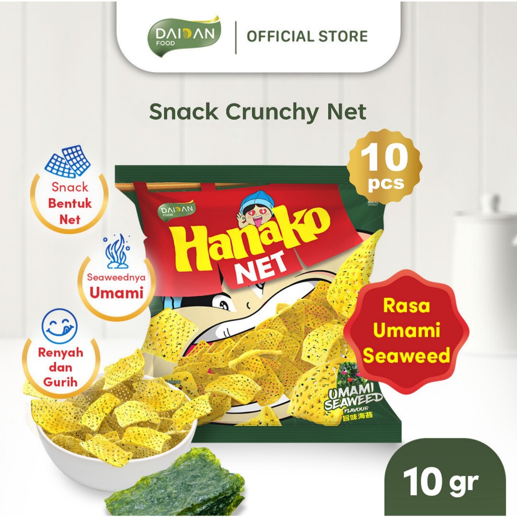 

Hanako Net Umami Seaweed Small Pack Isi 10