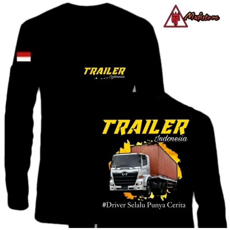 KAOS LENGAN PANJANG TEMA TRAILER INDONESIA