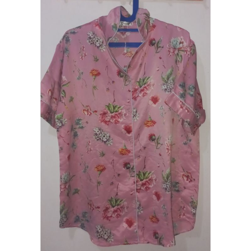 Setelan baju tidur bahan satin (Preloved)