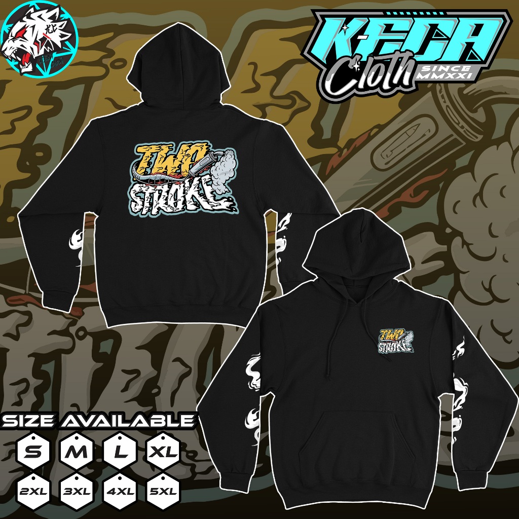 Jaket Hoodie 2 Stroke Racing Two Tak - Hodie 2 Tak 2Stroke Fiz R Ninja Yamaha Rx King CB Motor Herex