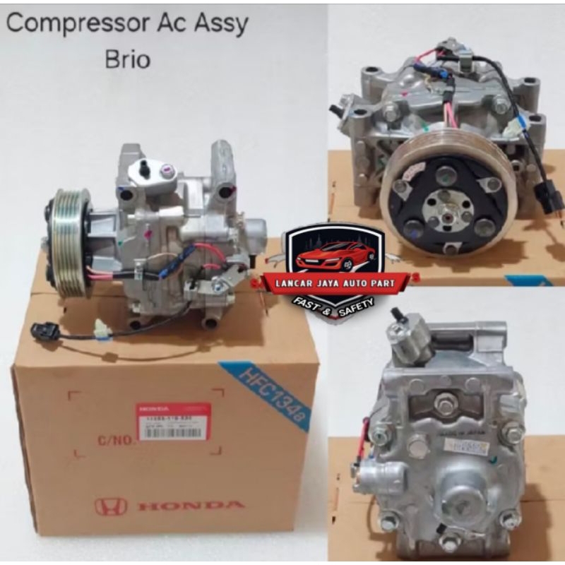 COMPRESSOR KOMPRESOR AC HONDA BRIO MOBILIO BRV HRV 1.5 ORI BERGARANSI