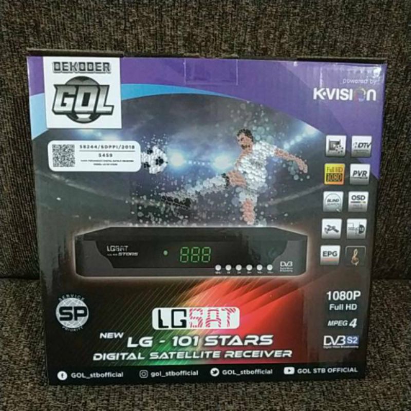 RECEIVER K VISION LG SAT STARS C BAND DAN KU BAND