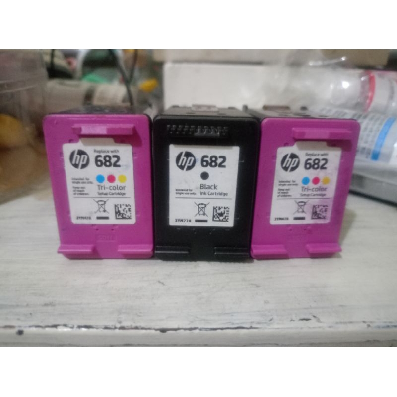 tinta hp cartridge 682 bekas
