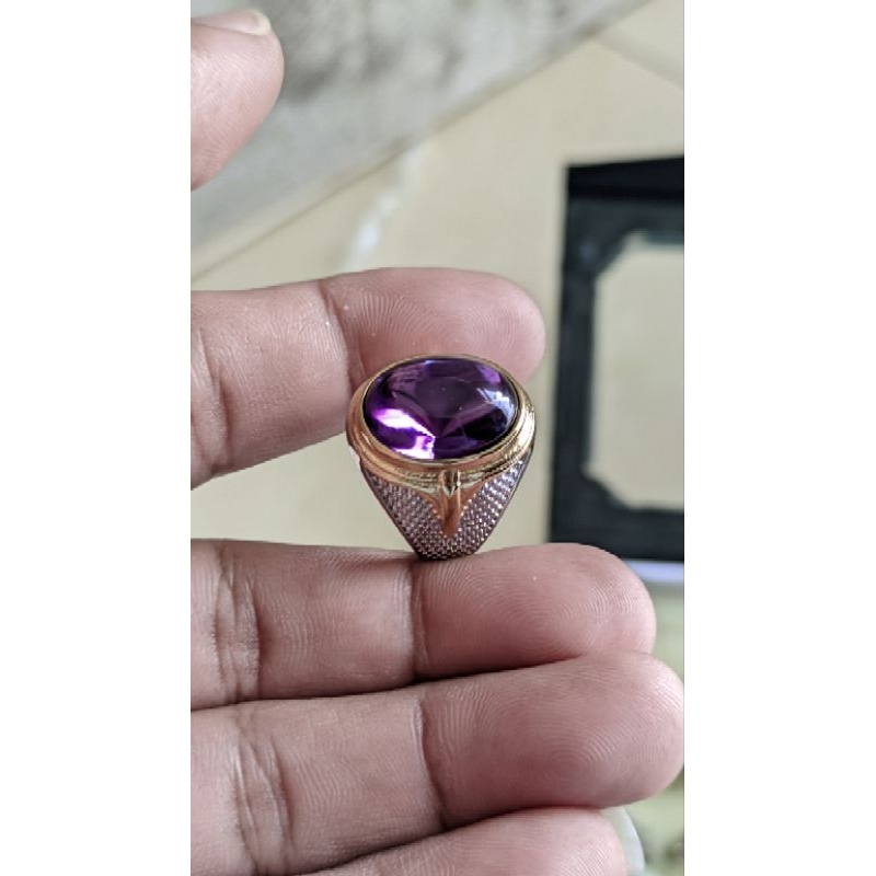 CINCIN KECUBUNG UNGU RING TITANIUM SUPER