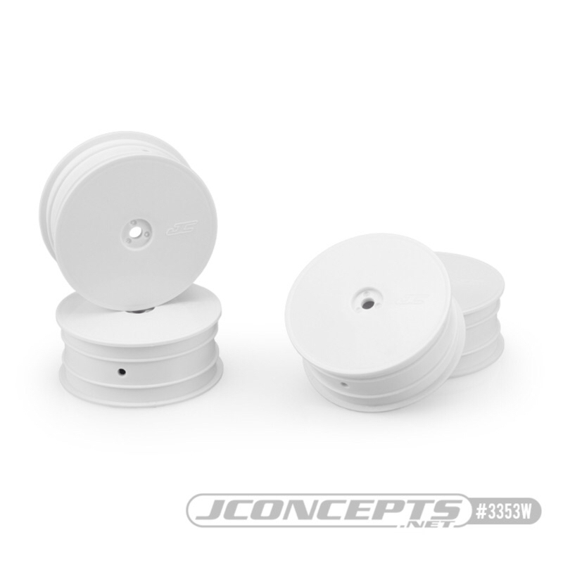 JC3353W JConcepts Mono - TLR 22X-4, B74.2, XRAY XB4, Front Wheel (White) 4pcs