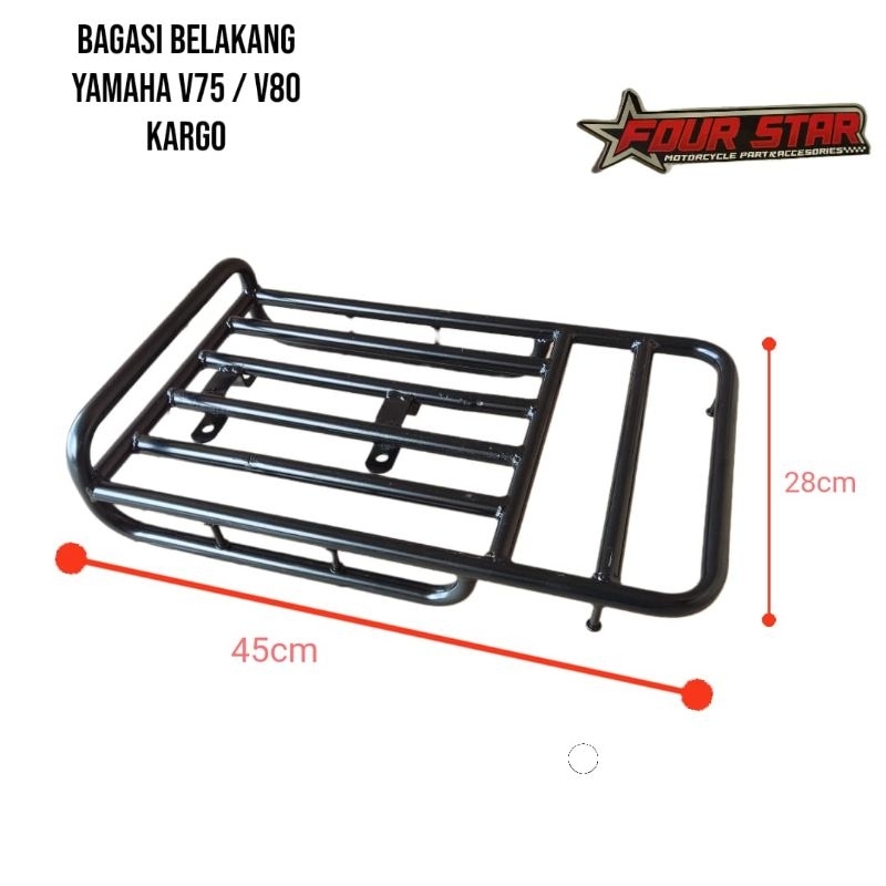 Besi Tatakan belakang Rak belakang kargo cargo motor Yamaha v80 v75
