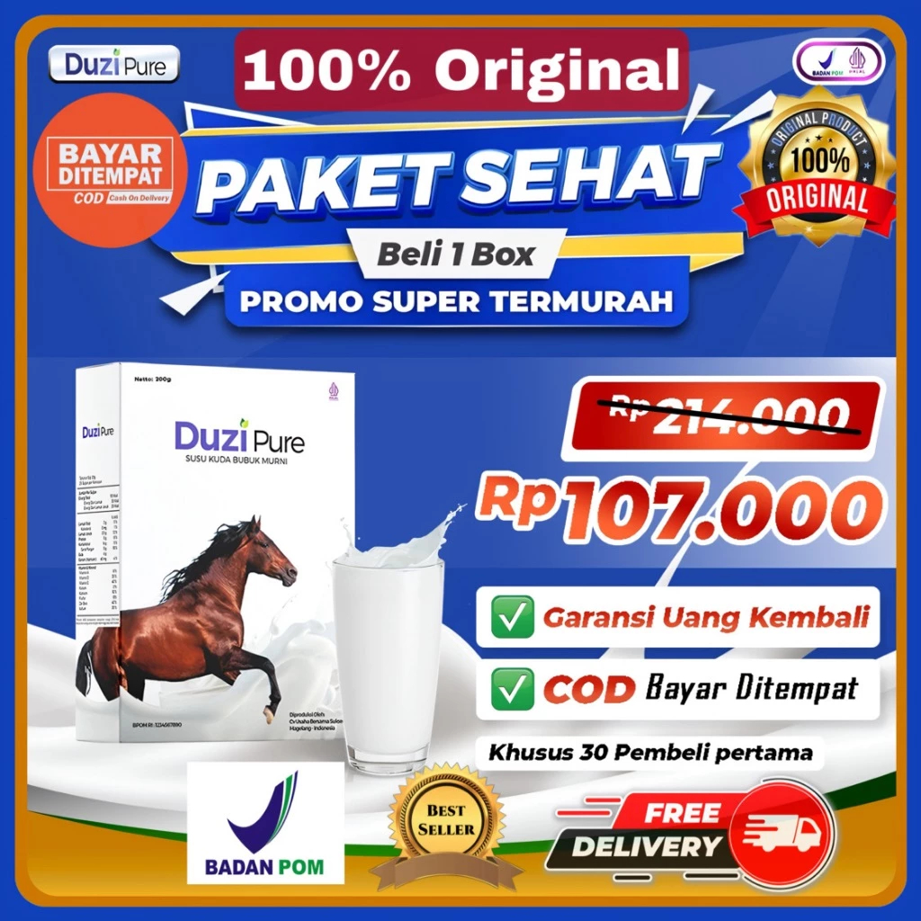 

TERPERCAYA Duzi Pure Susu Kuda Liar Sumbawa Asli Murni Original Kemasan Bubuk Lombok Tulang Sendi