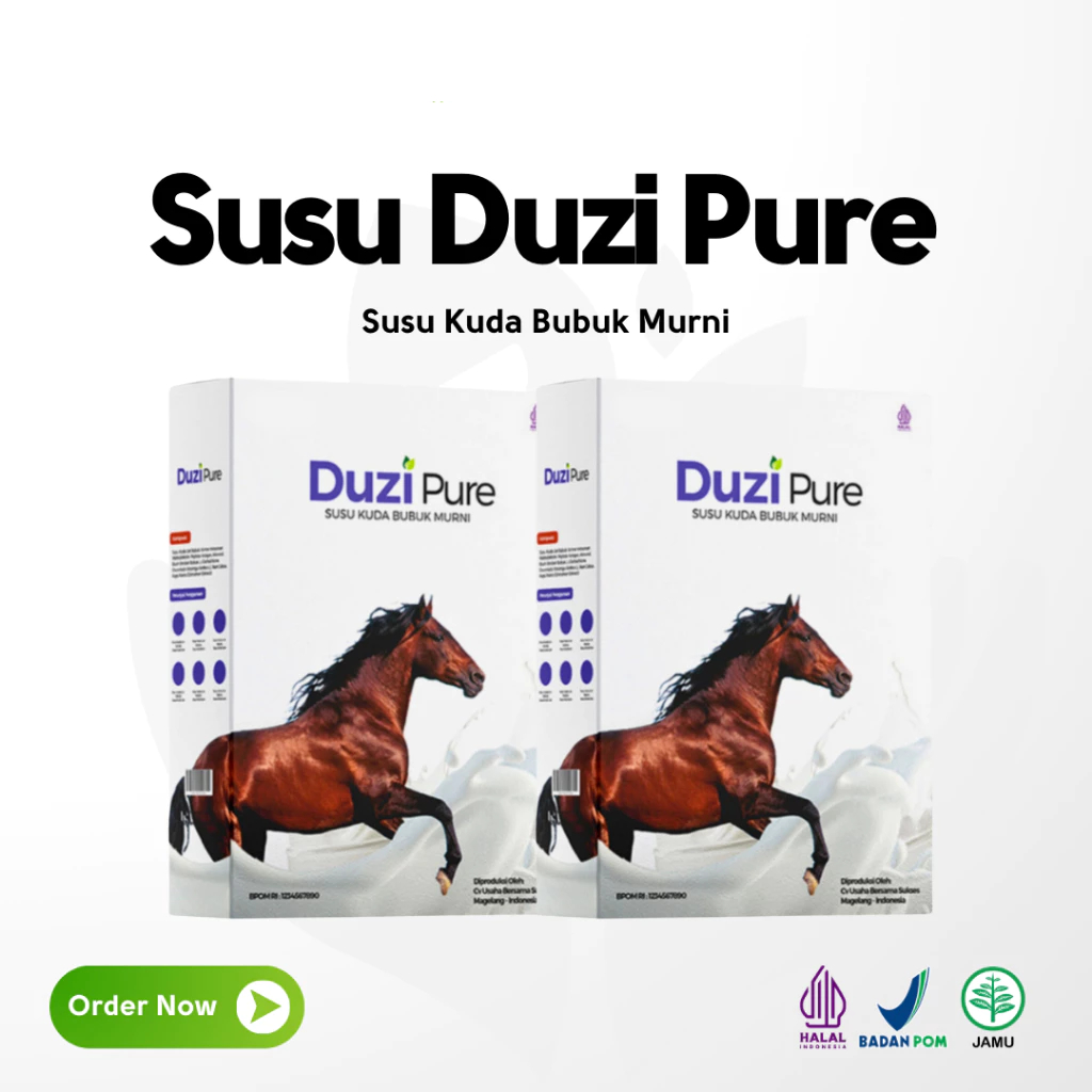 

Susu Duzi Pure Susu Kuda Sumbawa Asli Mengatasi Osteoporosis Susu Bubuk 200 Gram