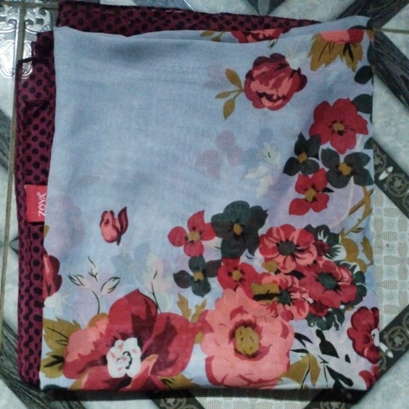 preloved jilbab segiempat zoya