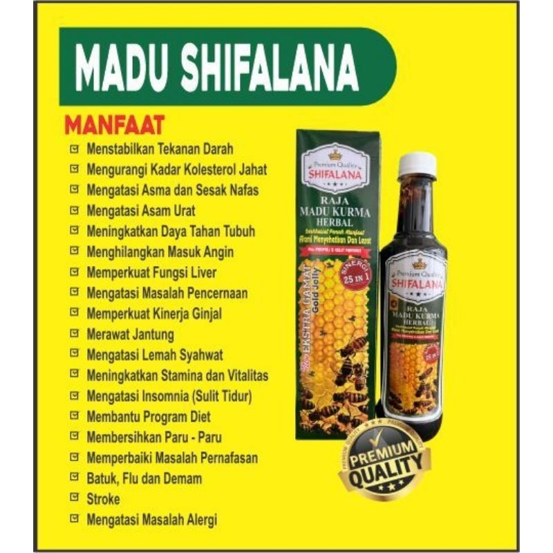 

Madu Shiflana Raja Madu Kurma Herbal