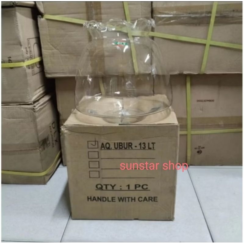 aquarium kaca DLX shella 13 liter ubur ubur PROMO