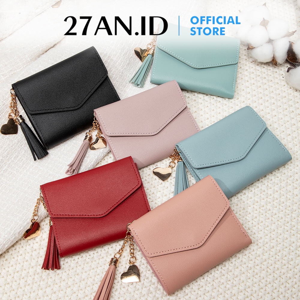 HEMAT ( 27AN.ID ) Dompet Lipat Wanita 8602 Dompet mini wanita simple / Dompet wanita korean stye