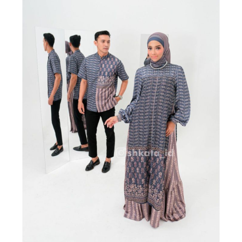 DRESS HIJAB PRINTING KALIKA DRESS BY SHKATA