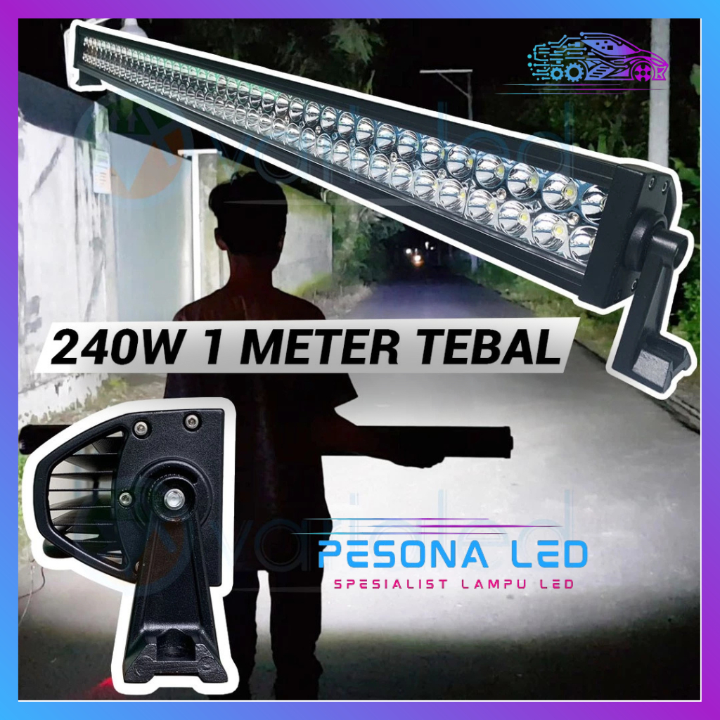 LED BAR 240 WAT 105 CM CREE LAMPU TEMBAK OFFROAD