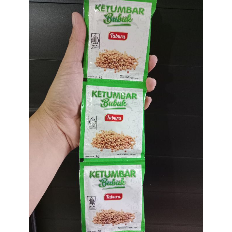 

Ketumbar Bubuk Tabura Kemasan 1 Renceng isi 12 Sachet