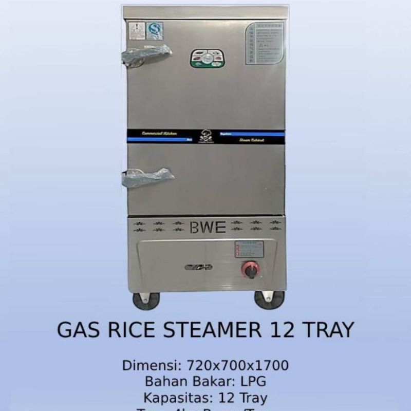 RICE STEAMER 12 TRAY BWE