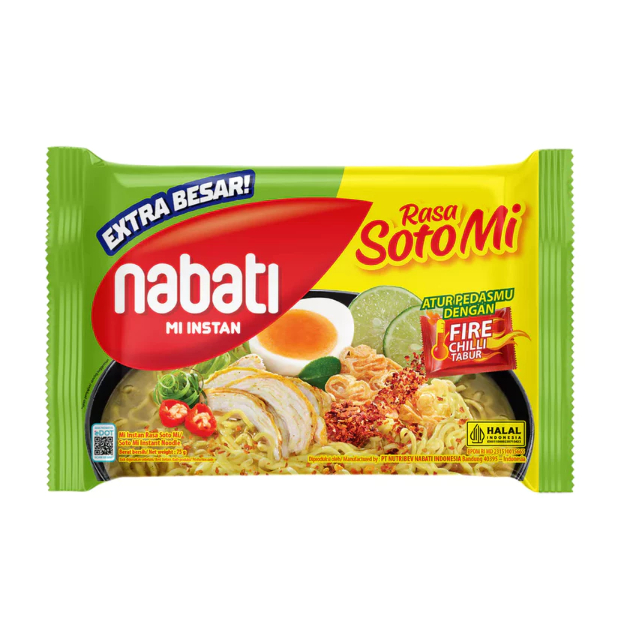 

NABATI Mi Instan Kuah Mi Soto 75g Isi 5 Pcs