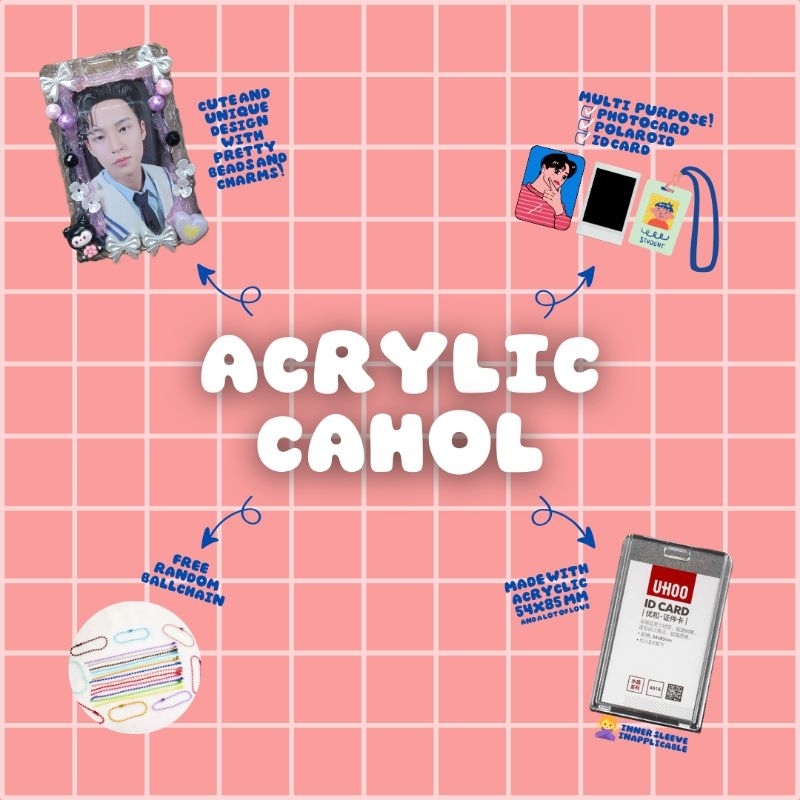 

Acrylic Card Holder (Photocard, Polaroid, ID Card, etc)