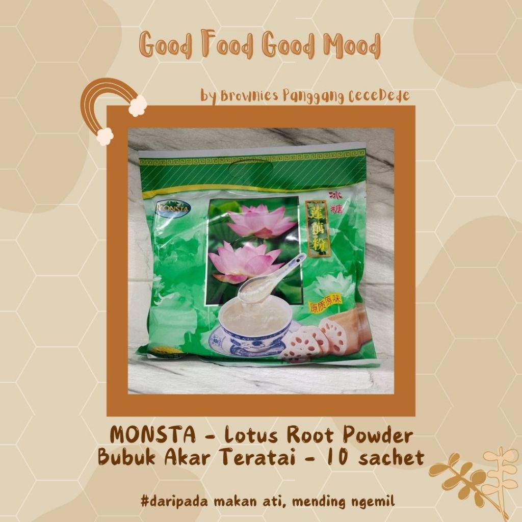 

MONSTA Lotus Root Powder / Bubuk Akar Teratai isi 10sct