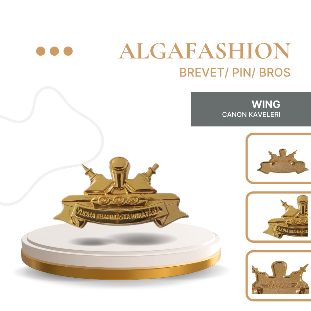 WING CANON KAVALERI Brevet Kualitas Premium || Brevet TNI |Pin