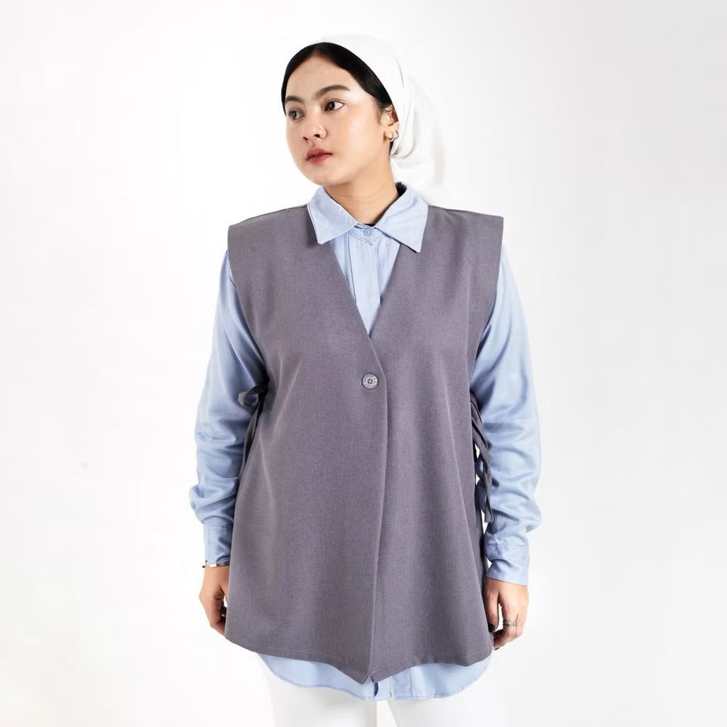 Zenith Vest Premium Rompi Wanita Polos Casual Outer Korean Style