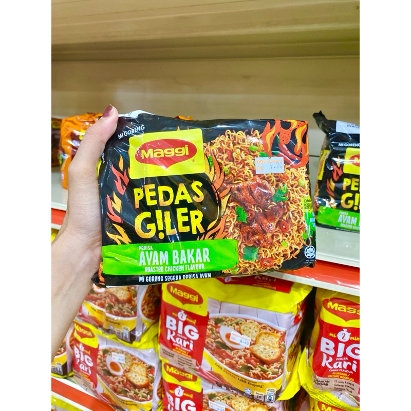 

Maggi Mie Pedes Giler Aglio olio tomyum kaw udang kaw