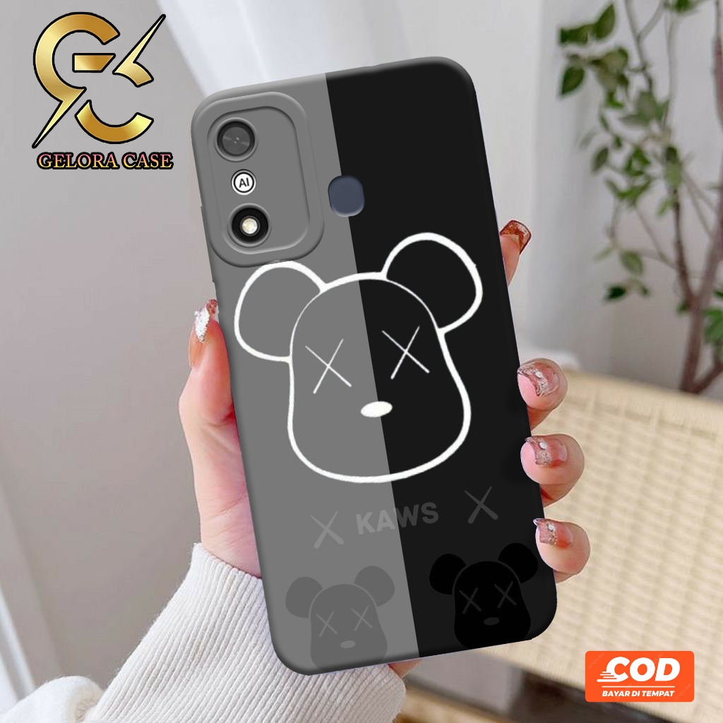 Softcase ITEL A27 4G - Geloracase - Casing ITEL A27 4G  - Motif case kaws - ITEL - Softcase ITEL A27